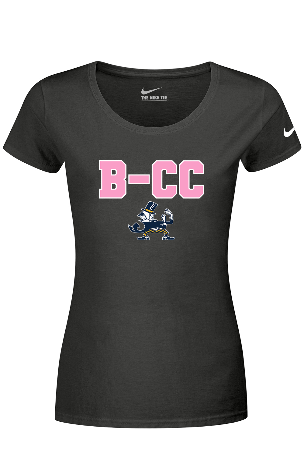B-CC Wrestling DTF Nike Ladies Dri-FIT Cotton/Poly Scoop Neck Tee