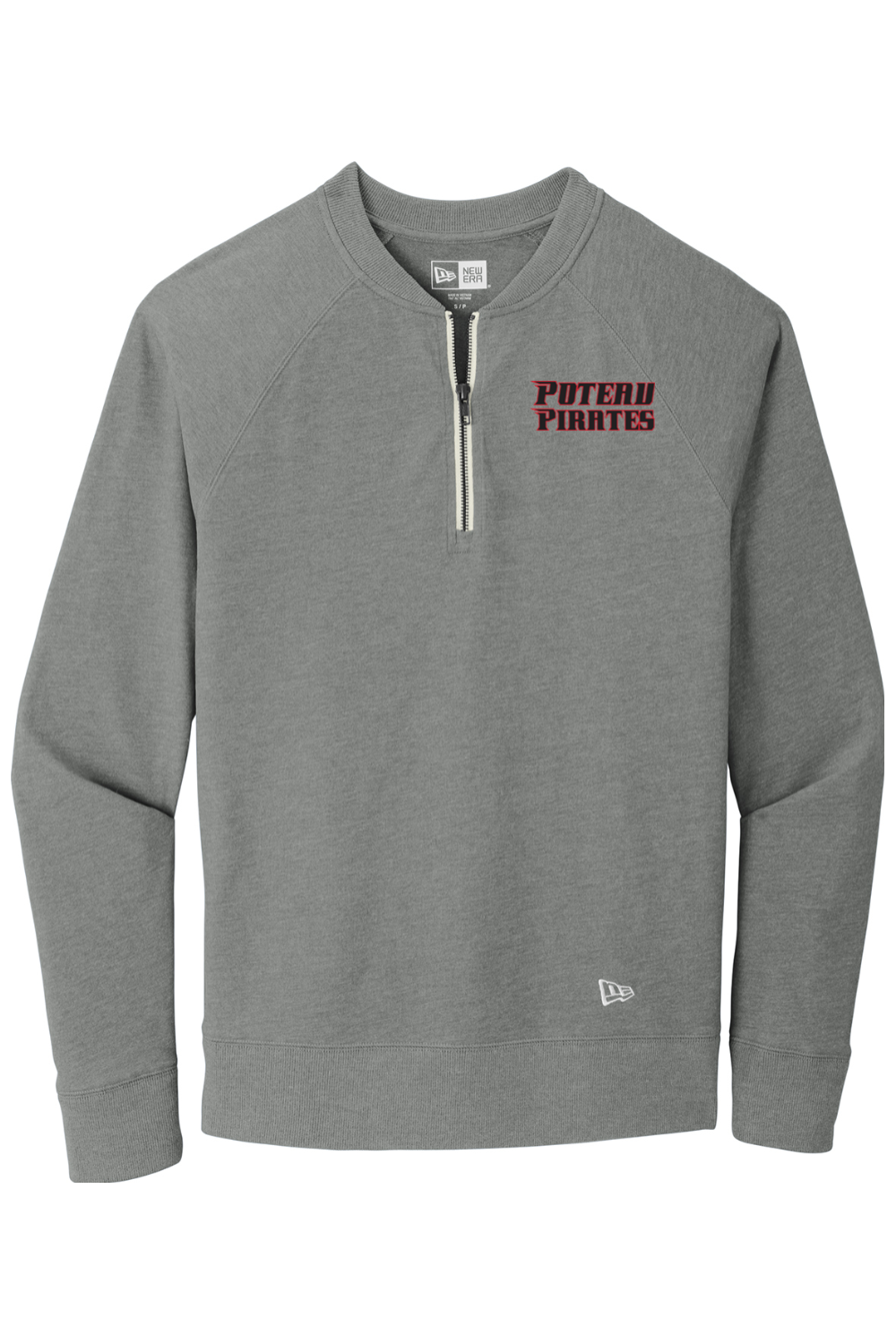 Poteau Pirates Sueded Cotton Blend 1/4-Zip Pullover