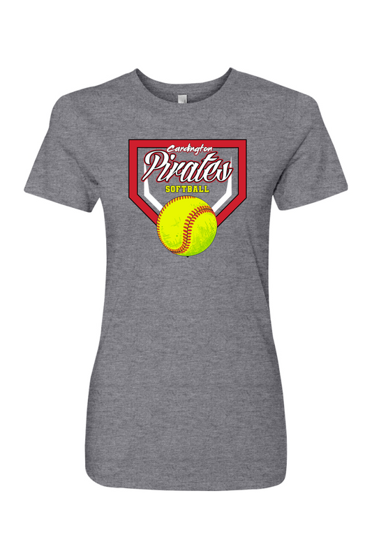Cardington Pirates Softball DTF Women's Triblend Crew