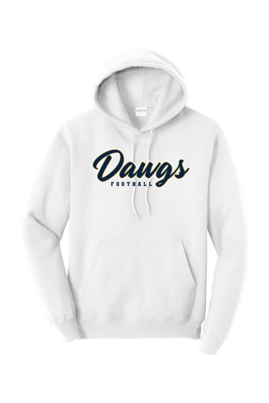 Otsego Football Navy Logo Heavy Blend Hooded Sweatshirt