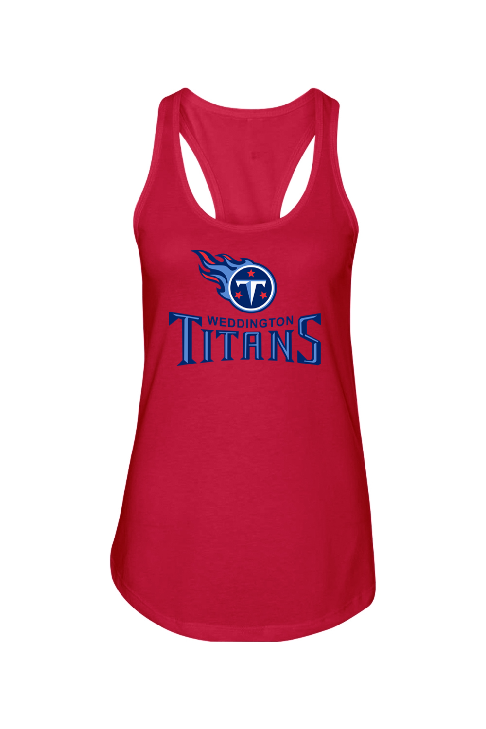 Weddington Titans Football DTF Ladies Racerback Tank
