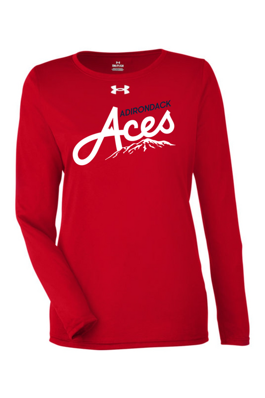 Adirondacks Under Armour Ladies' Team Tech Long-Sleeve T-Shirt