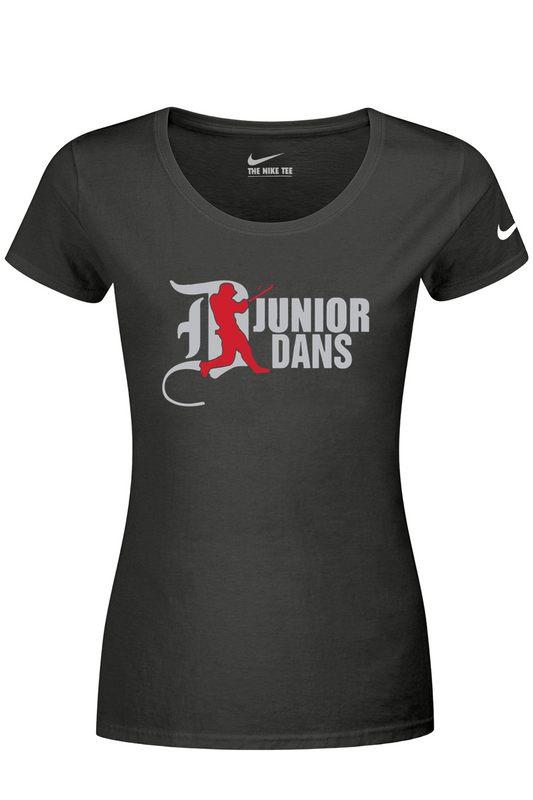 Junior Dans Baseball Nike Ladies Dri-FIT Cotton/Poly Scoop Neck Tee