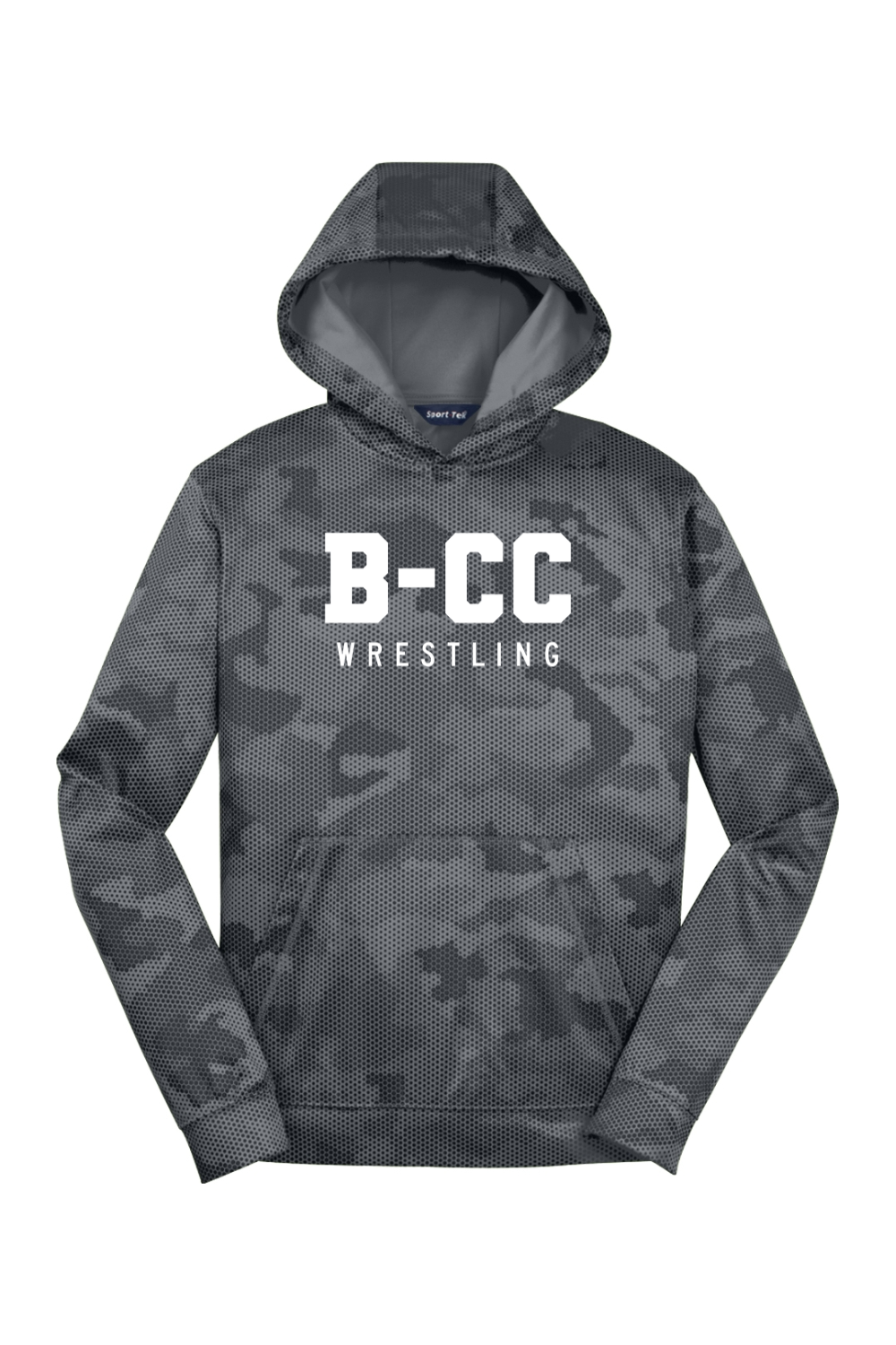 B-CC Wrestling DTF Youth Sport-Wick CamoHex Fleece Hooded Pullover