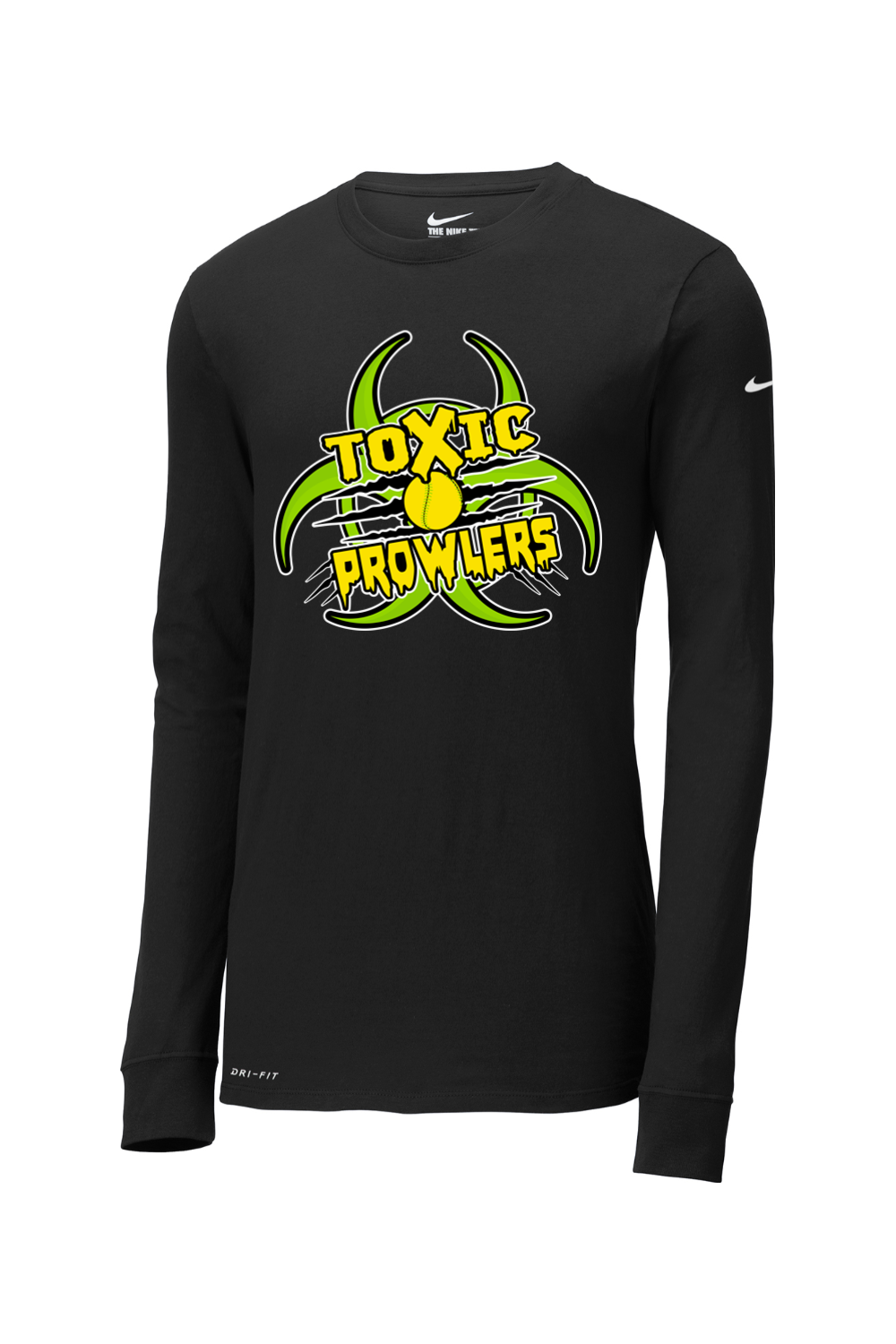 Toxic Prowlers Softball Nike Dri-FIT Cotton/Poly Long Sleeve Tee