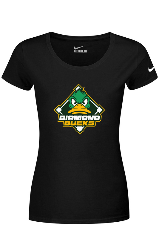 Diamond Ducks Nike Ladies Dri-FIT Cotton/Poly Scoop Neck Tee