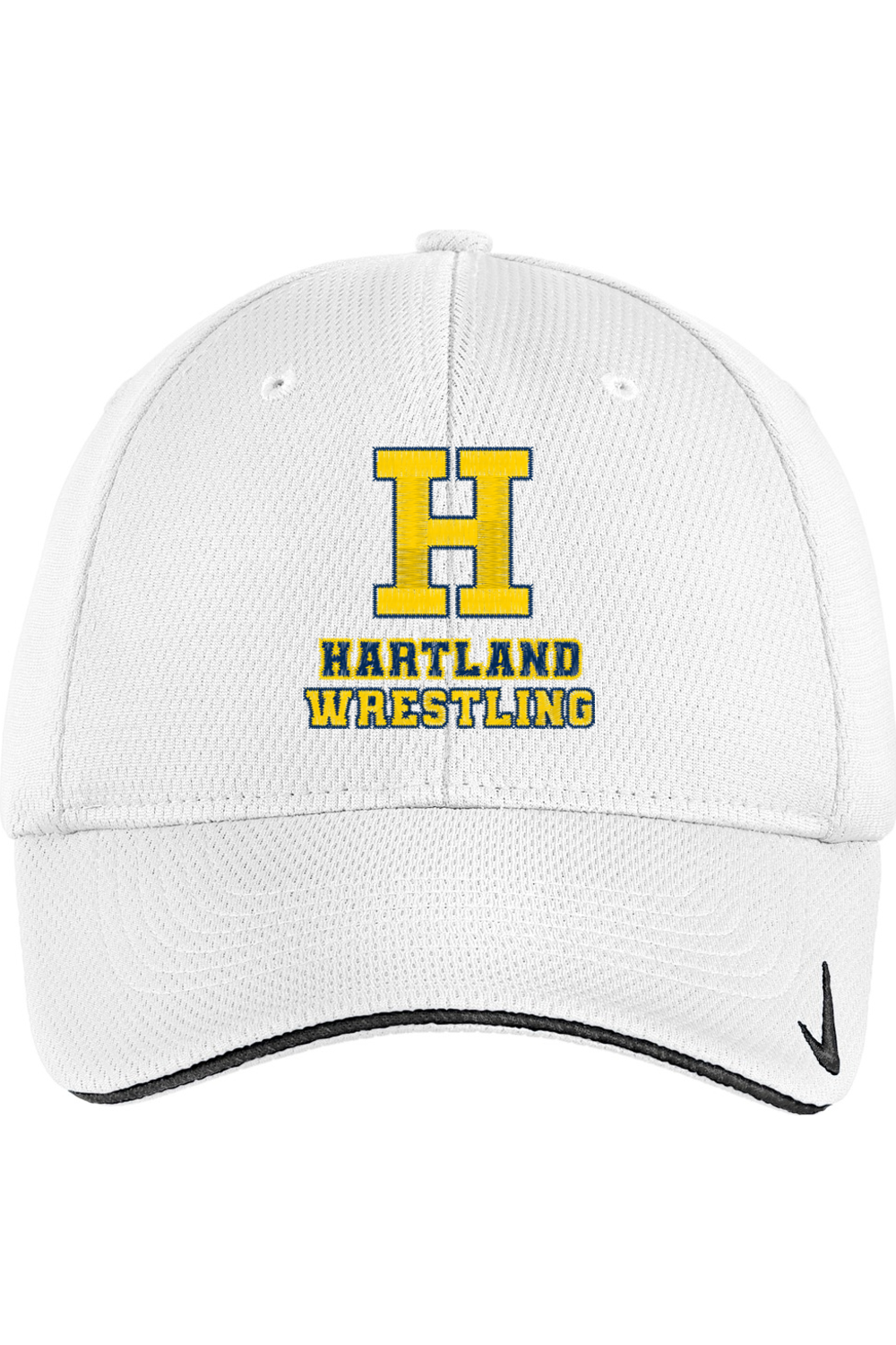 Hartland Wrestling Embroidered Nike Dri-FIT Mesh Swoosh Flex Sandwich Cap