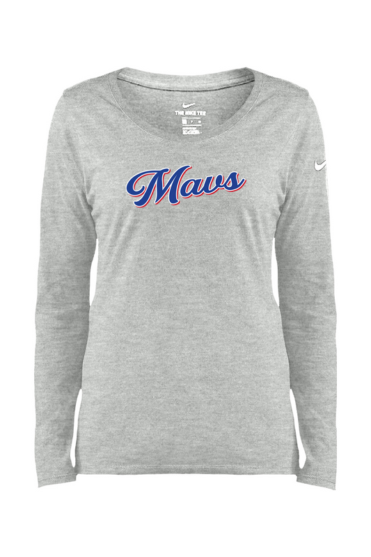Maverick Manchester Baseball Ladies Core Cotton Long Sleeve Scoop Neck Tee