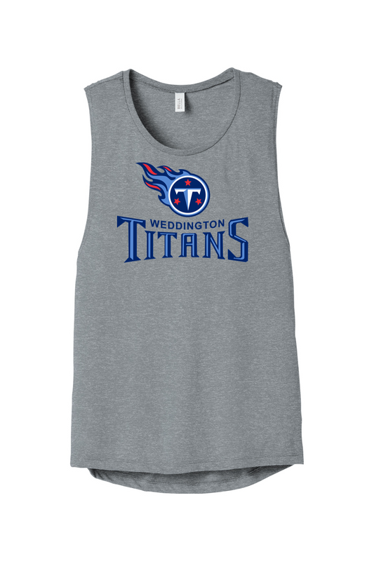 Weddington Titans Football DTF Women's Flowy Muscle Tank