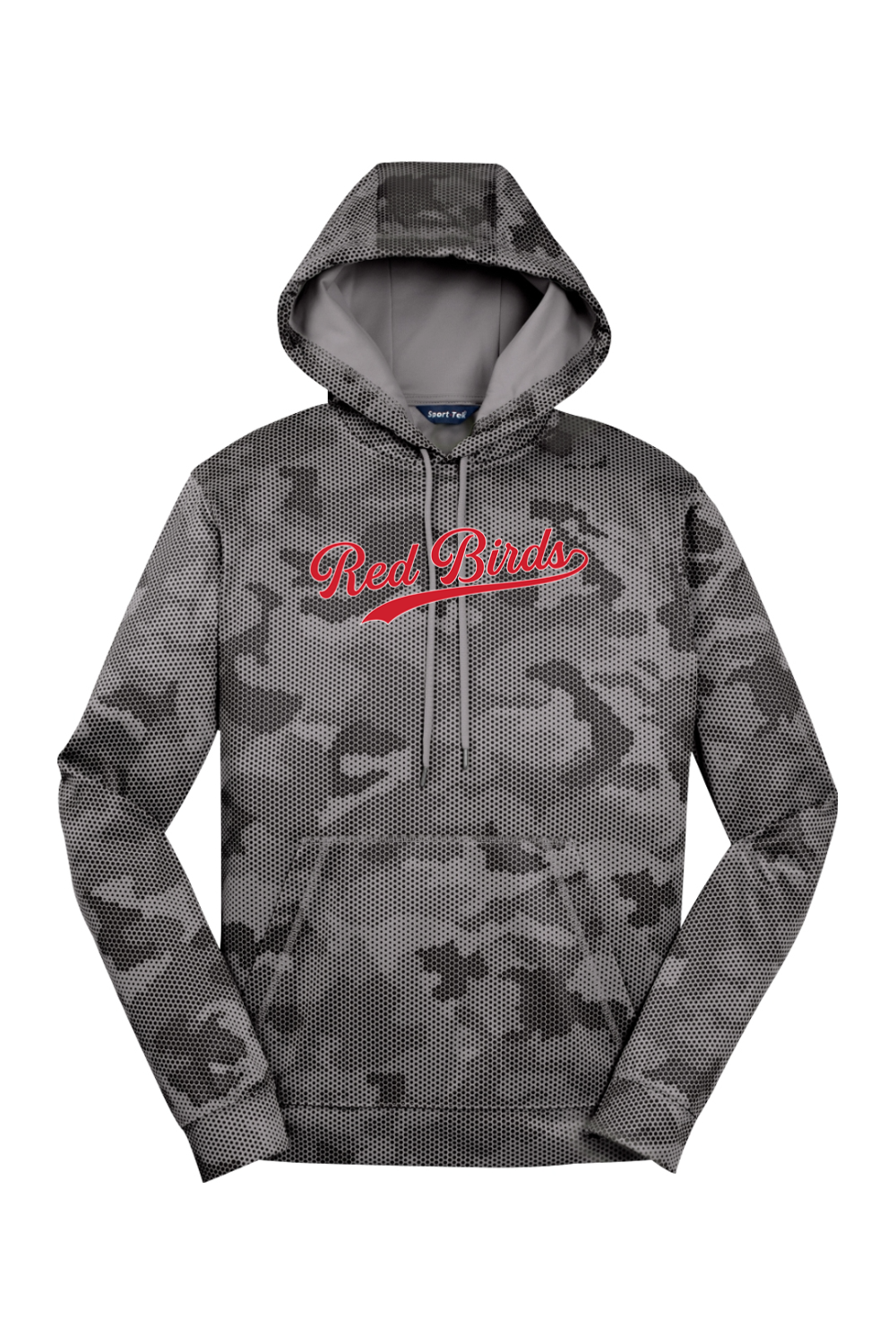 Marion Redbirds Baseball DTF CamoHex Fleece Hooded Pullover