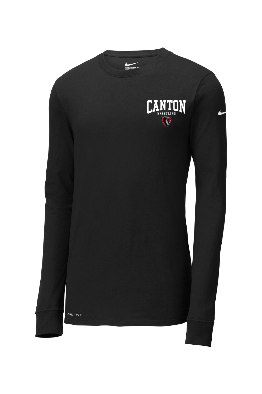 Canton Wrestling DTF Nike Dri-FIT Cotton/Poly Long Sleeve Tee