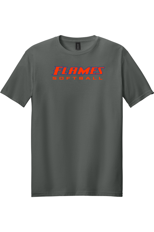 Flames MI Softball DTF Softstyle T-Shirt