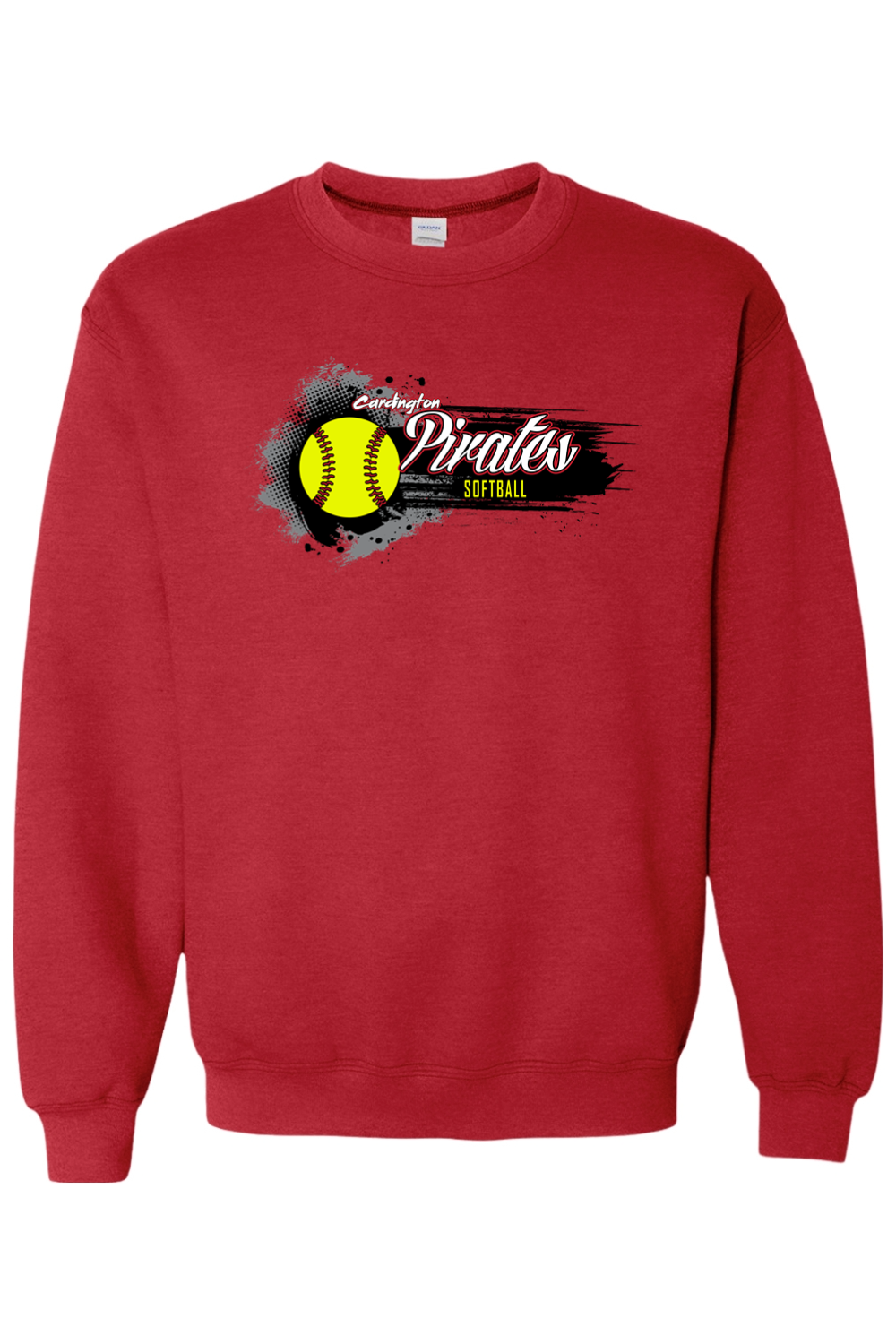 Cardington Pirates Softball DTF Heavy Blend Crewneck Sweatshirt