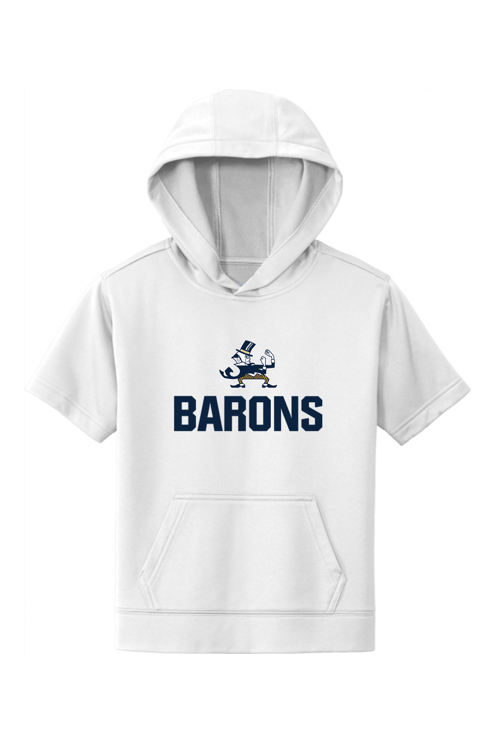 B-CC Wrestling DTF Youth Fleece Short Sleeve Hooded Pullover