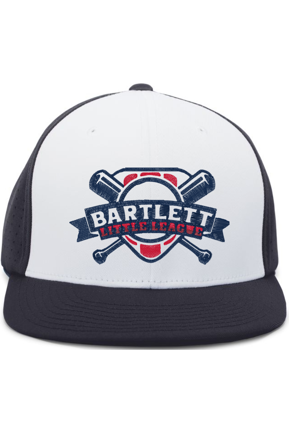 Bartlett Little League Baseball Embroidery Perforated F3 Performance Flexfit Cap