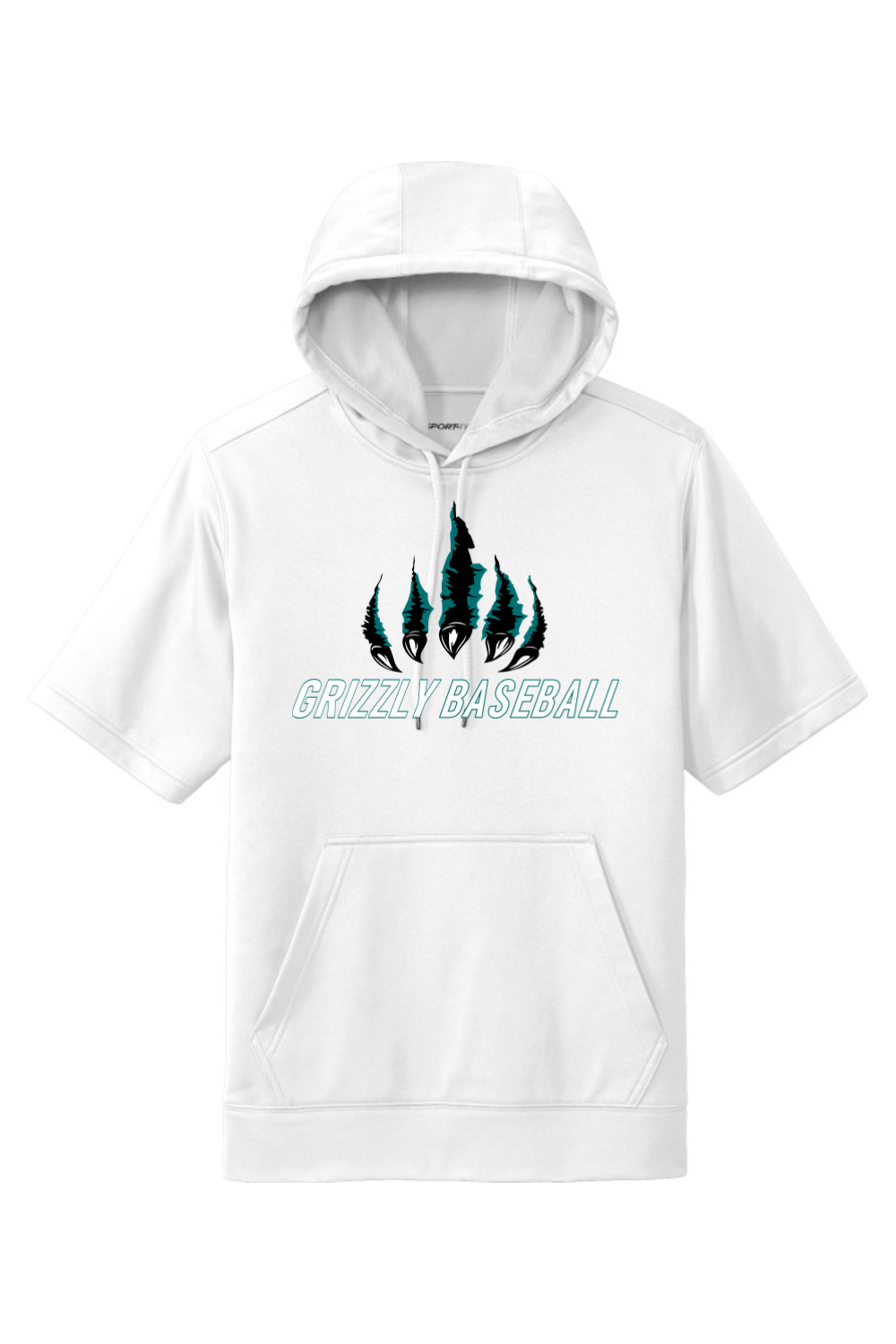 Grizzly's Baseball Fleece Short Sleeve Hooded Pullover