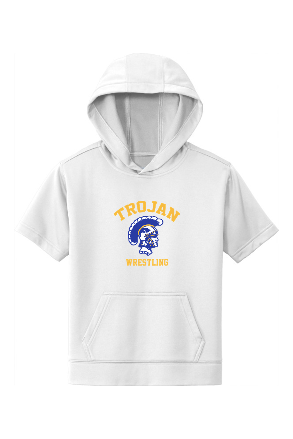 Adrian Madison Wrestling DTF Youth Sport-Wick Fleece Short Sleeve Hooded Pullover