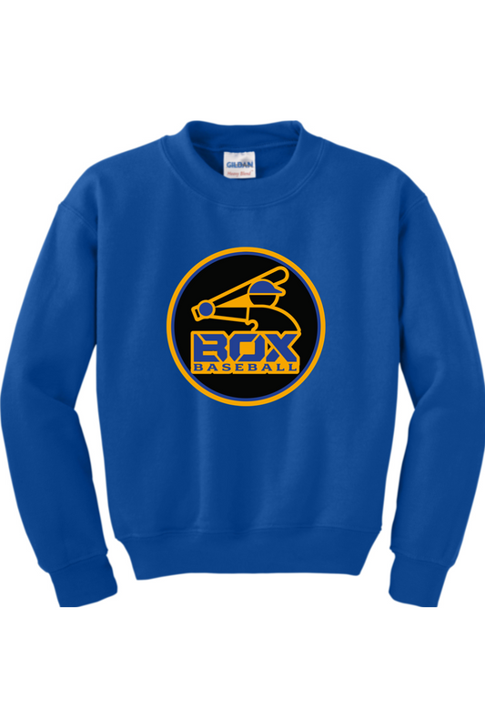 Jet Box Baseball DTF Youth Heavy Blend Crewneck Sweatshirt