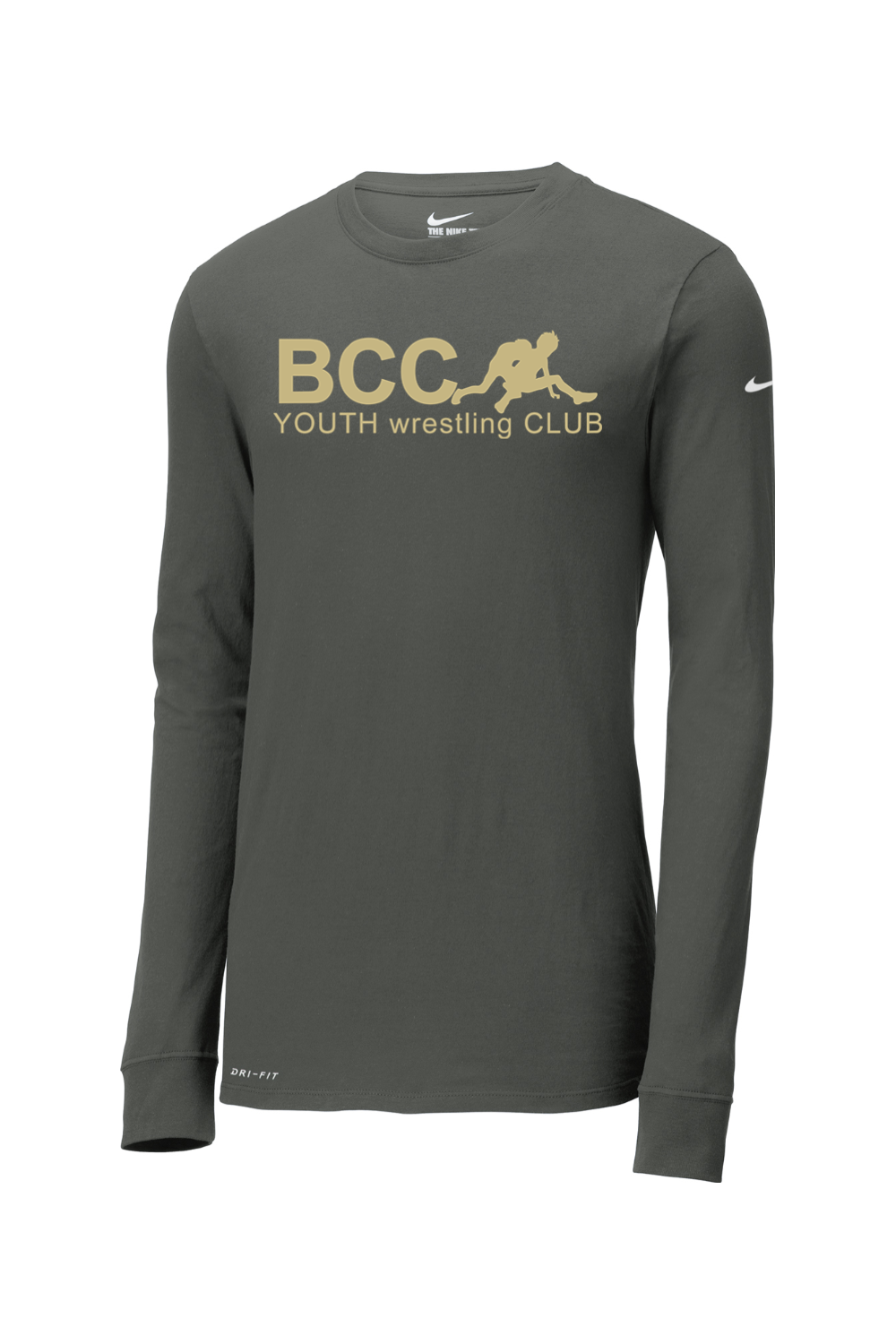 BCC Youth Wrestling Nike Dri-FIT Cotton/Poly Long Sleeve Tee
