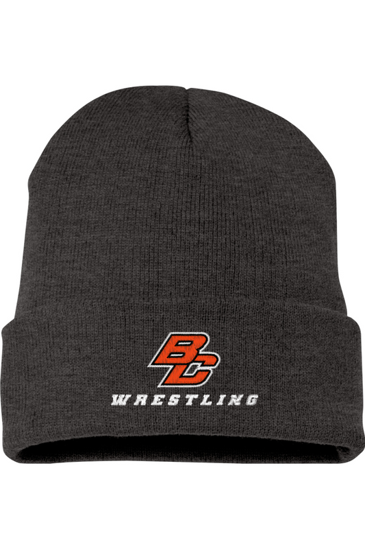 BC Youth Boys Wrestling Embroidered Classics Cuffed Beanie