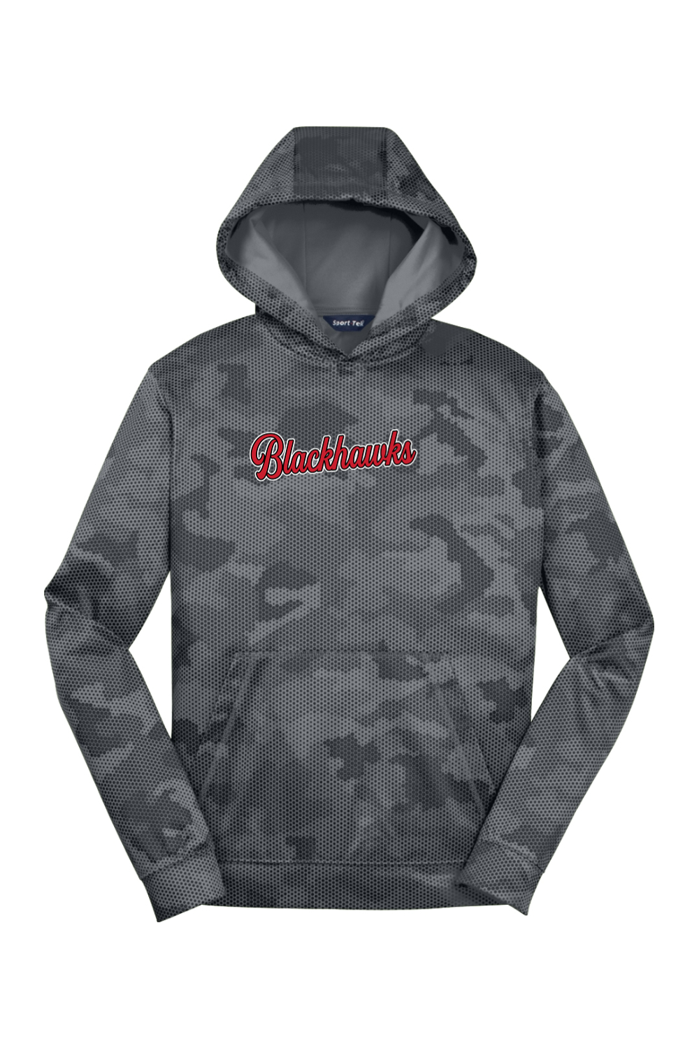 Youth Sport-Tek Sport-Wick CamoHex Fleece Hooded Pullover