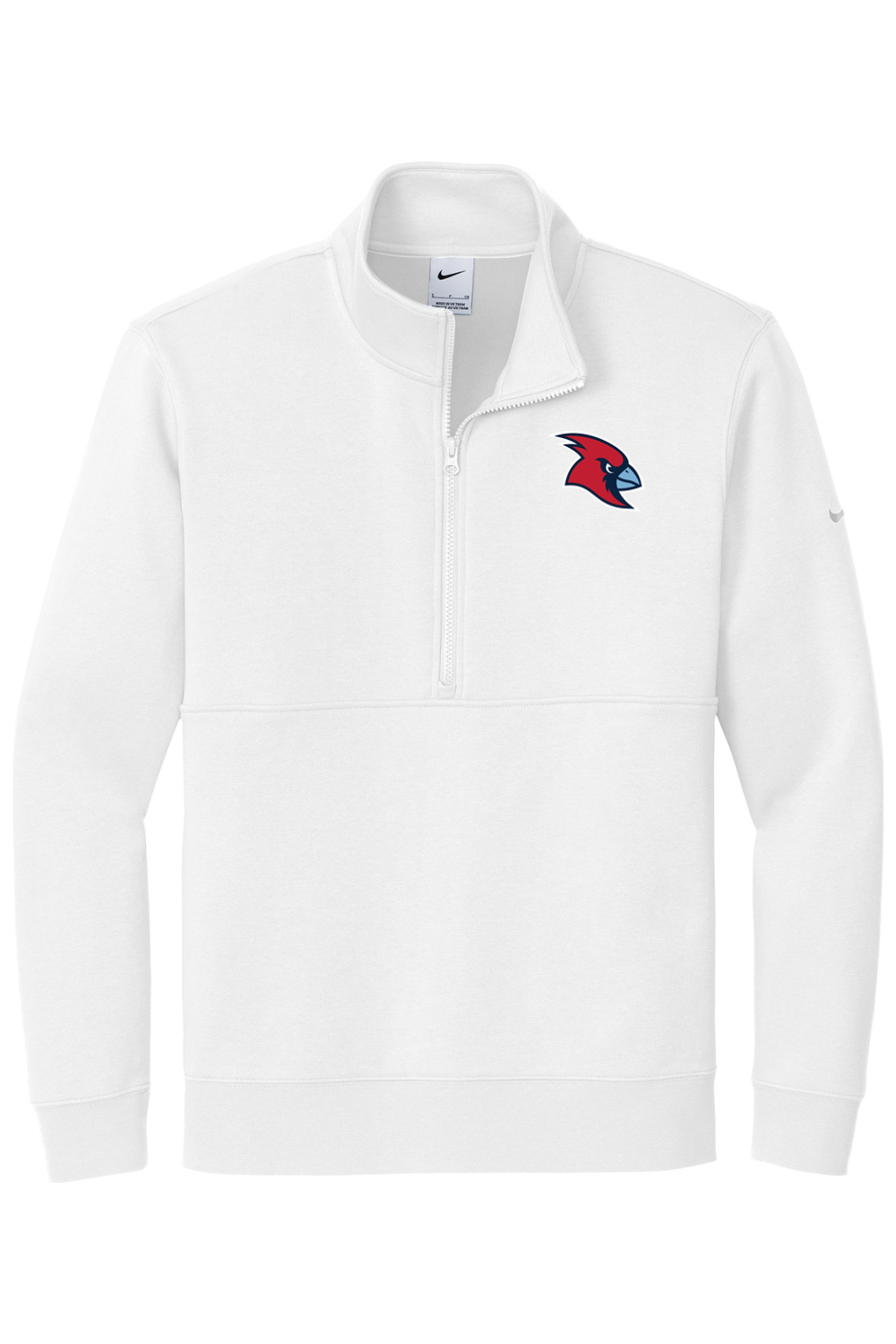 Marion Redbirds Baseball DTF Nike Club Fleece Sleeve Swoosh 1/2-Zip
