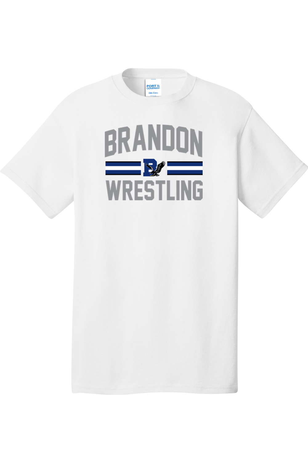 Brandon MS Wrestling DTF Tall Core Cotton Tee