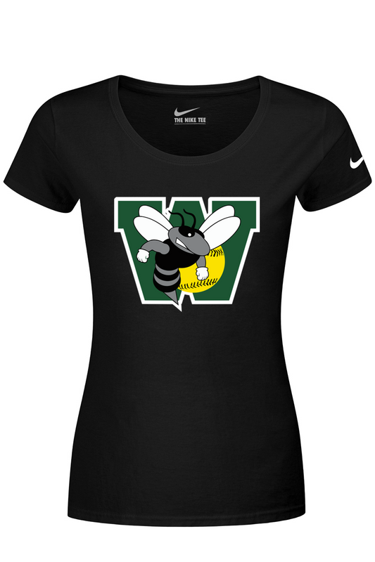 Williamston Softball Nike Ladies Dri-FIT Cotton/Poly Scoop Neck Tee