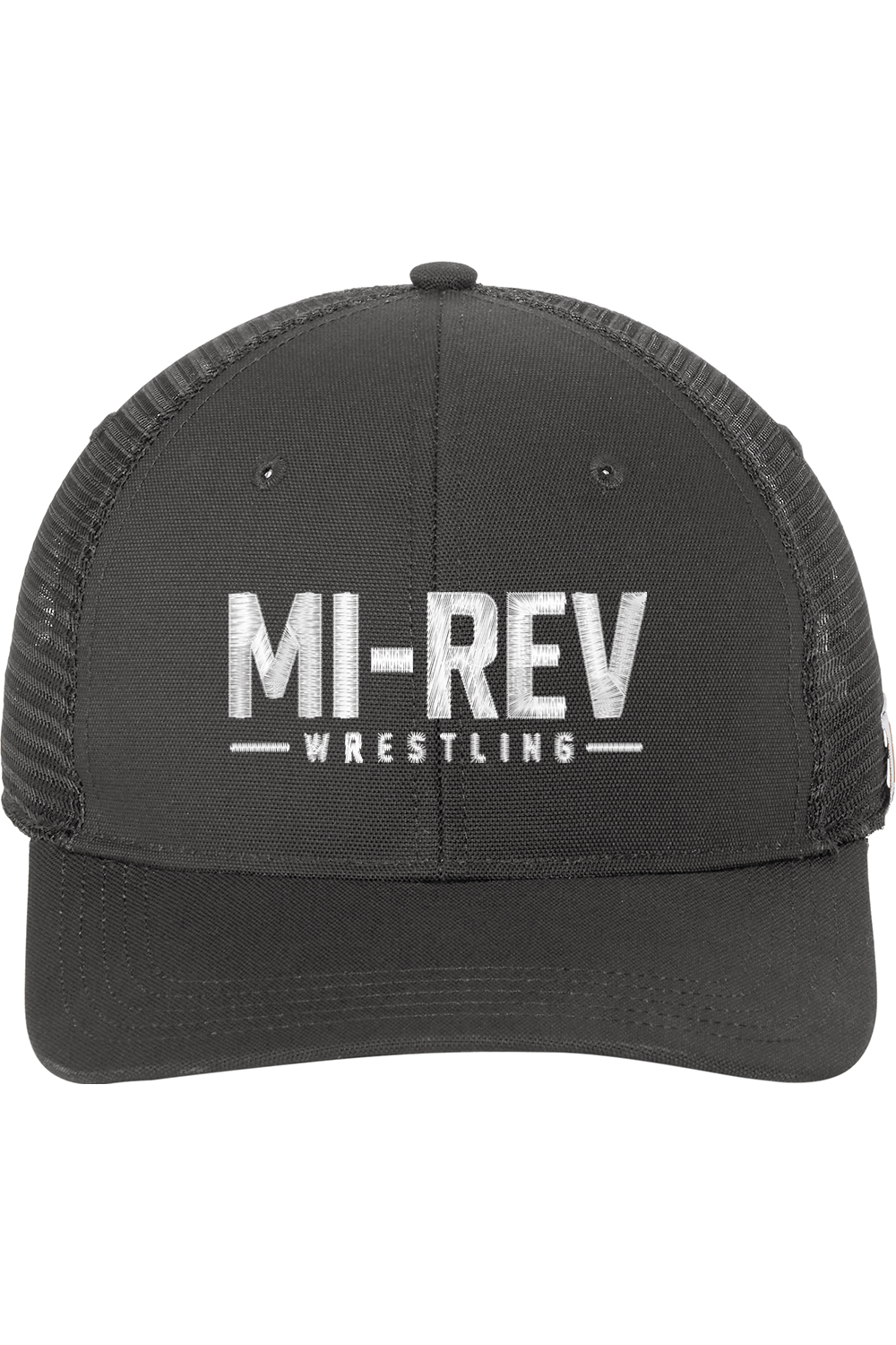 MI-REV Wrestling Embroidered Carhartt Canvas Mesh Back Cap