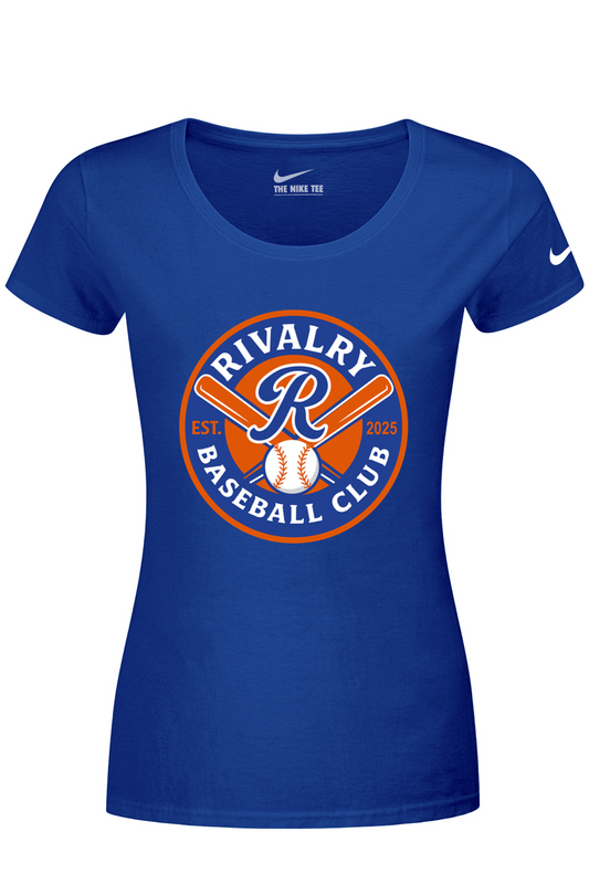 Rivalry Baseball DTF Nike Ladies Dri-FIT Cotton/Poly Scoop Neck Tee