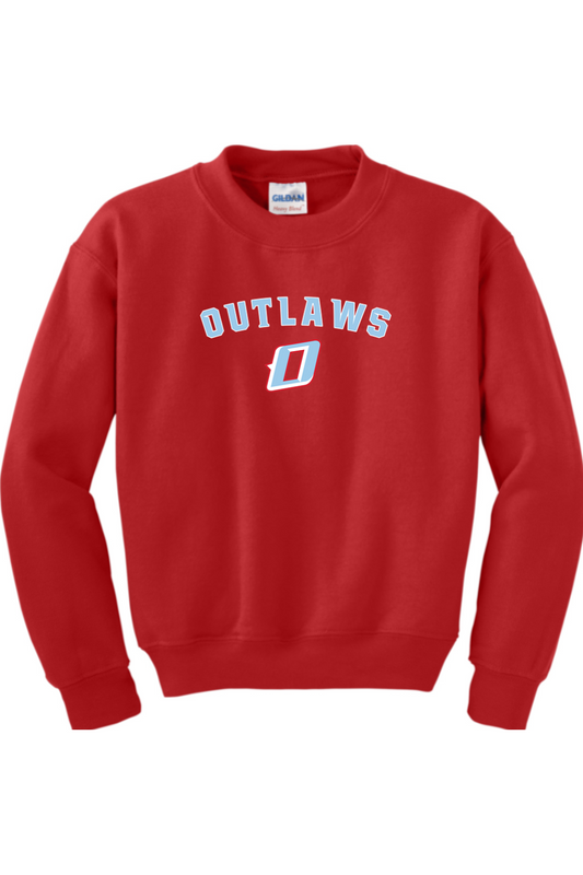 Outlaws Baseball Youth Heavy Blend Crewneck Sweatshirt
