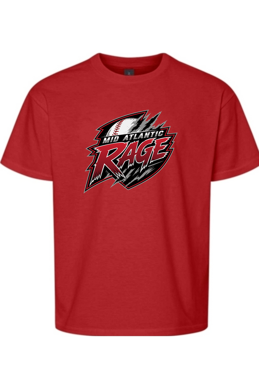 Rage Baseball DTF Youth Softstyle T-Shirt