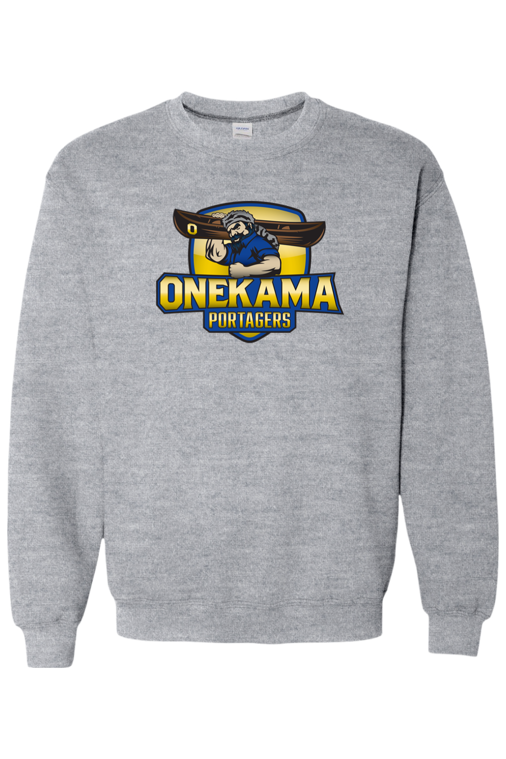 Onekama Portagers Football Heavy Blend Crewneck Sweatshirt