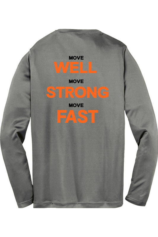 Bulldog Power DTF Youth Long Sleeve Performance Tee