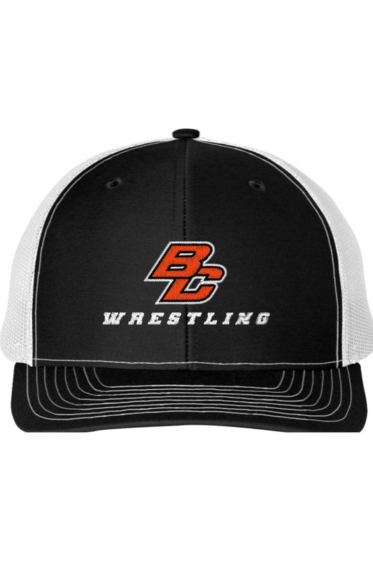 BC Youth Boys Wrestling Embroidered Snapback Trucker Cap