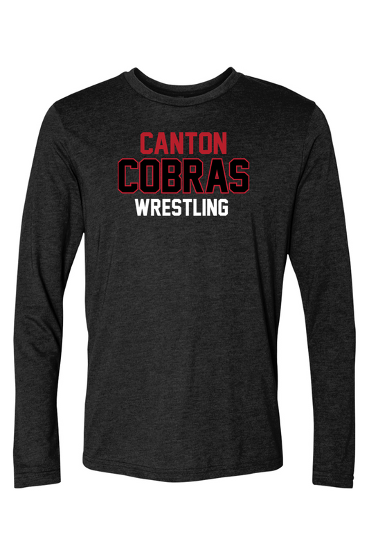 Canton Wrestling DTF Triblend Long Sleeve Crew