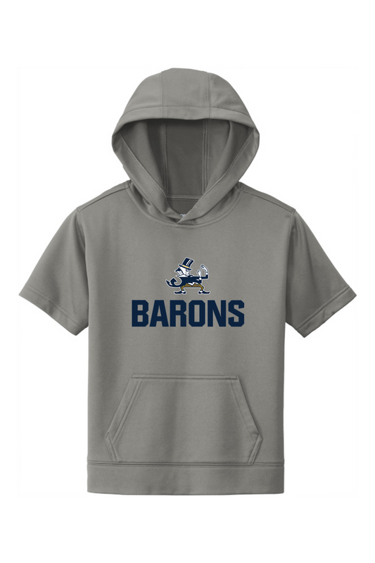 B-CC Wrestling DTF Youth Fleece Short Sleeve Hooded Pullover