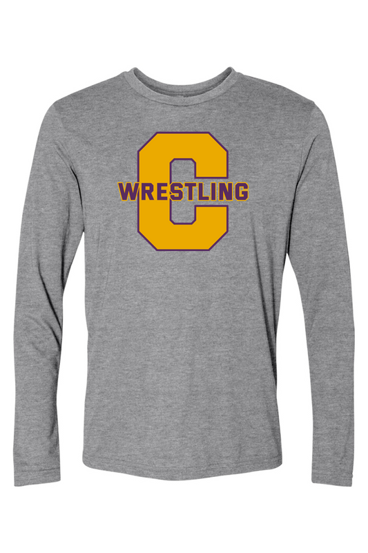 Caro Wrestling DTF Triblend Long Sleeve Crew