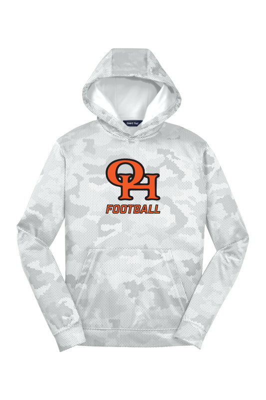 Youth Sport-Tek Sport-Wick CamoHex Fleece Hooded Pullover