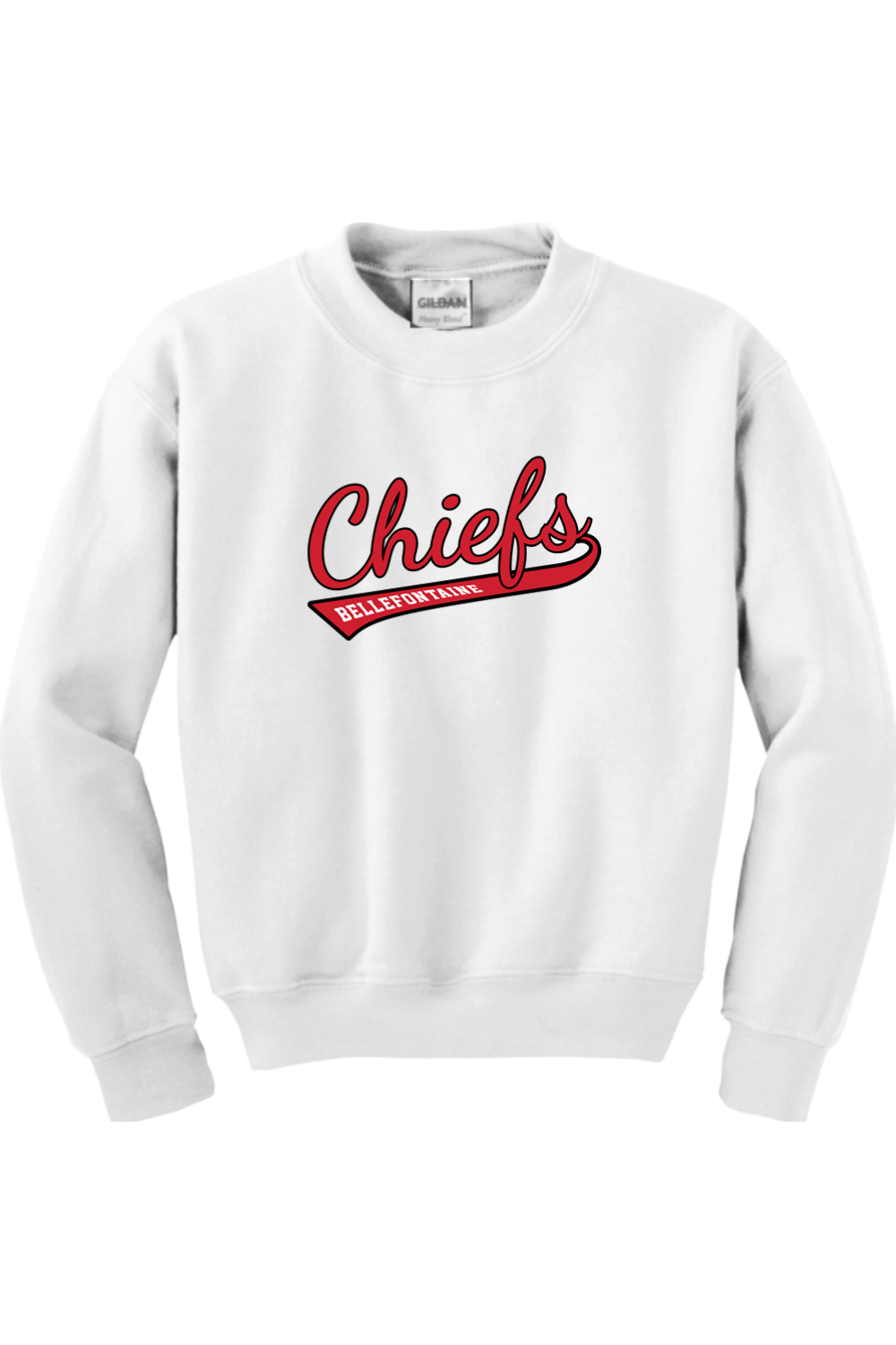 Bellefontaine Chiefs Youth Heavy Blend Crewneck Sweatshirt