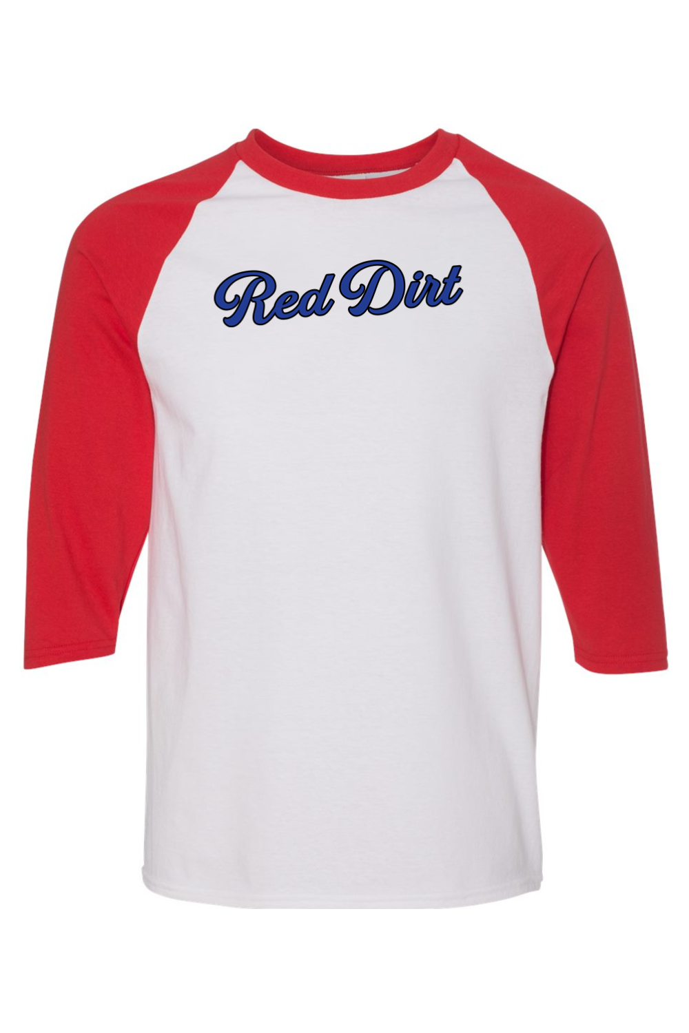 Red Dirt Heavy Cotton Raglan Three-Quarter Sleeve T-Shirt