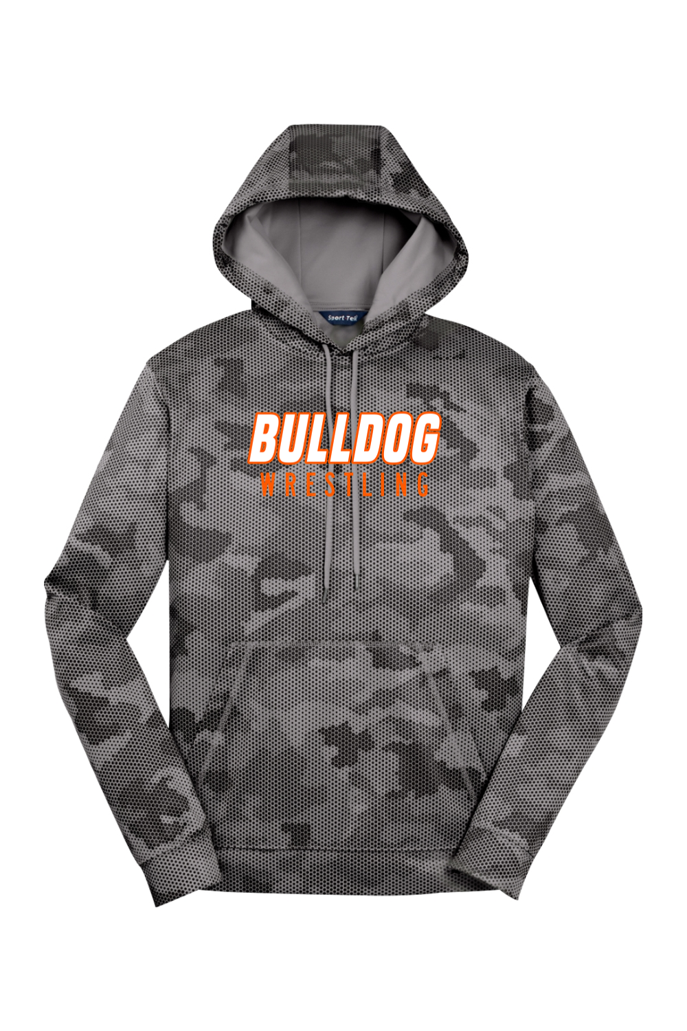 BC Boys Youth Wrestling DTF CamoHex Fleece Hooded Pullover