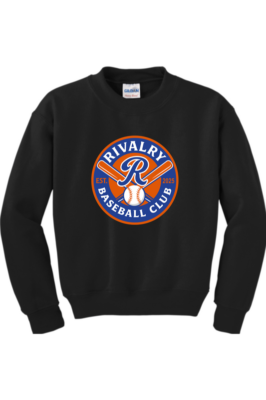 Rivalry Baseball DTF Youth Heavy Blend Crewneck Sweatshirt