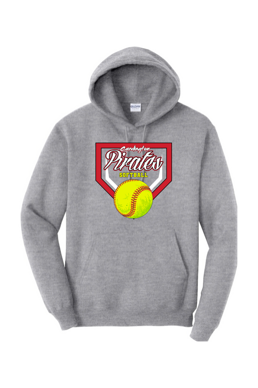 Cardington Pirates Softball DTF Heavy Blend Hooded Sweatshirt