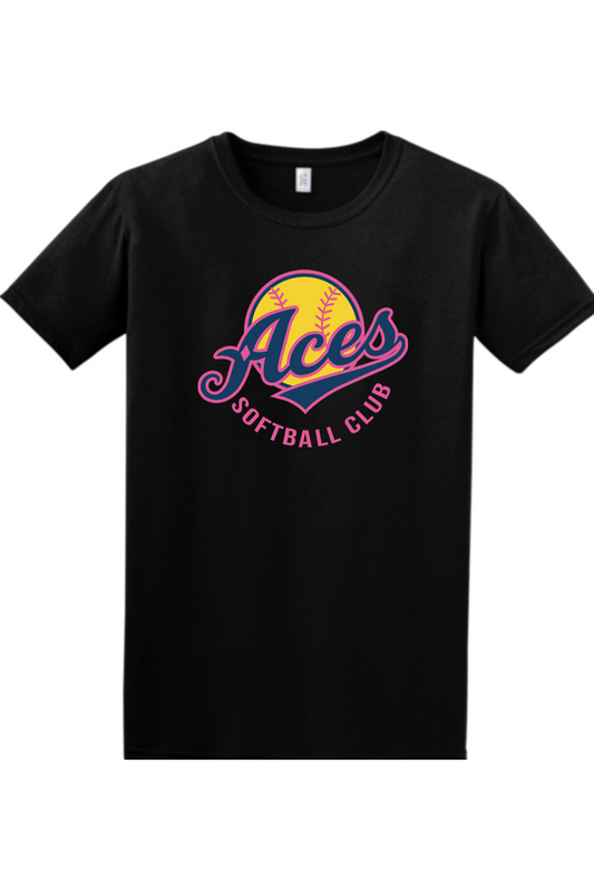 Aces Baseball DTF Softstyle T-Shirt