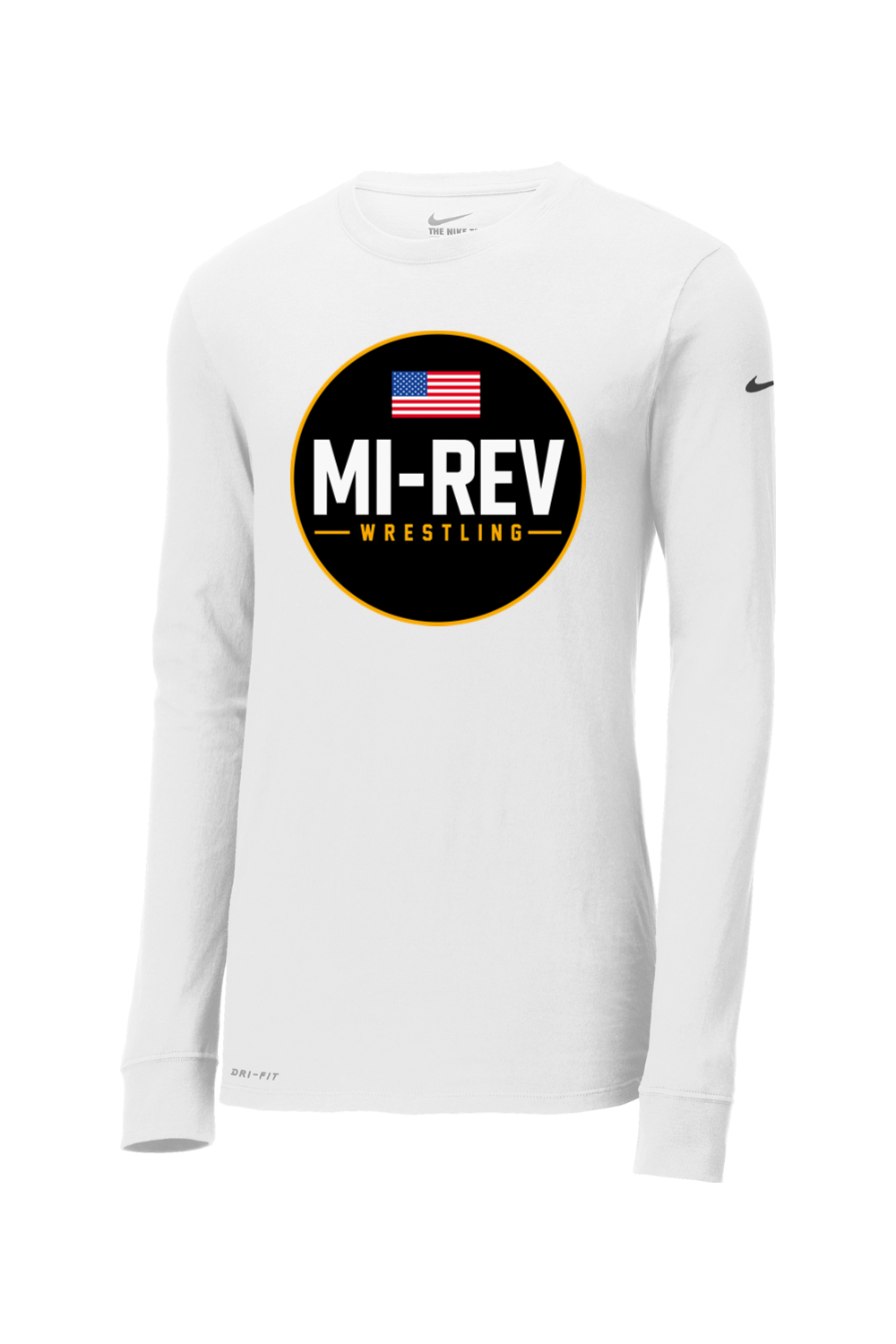 MI-REV Wrestling DTF Nike Dri-FIT Cotton/Poly Long Sleeve Tee
