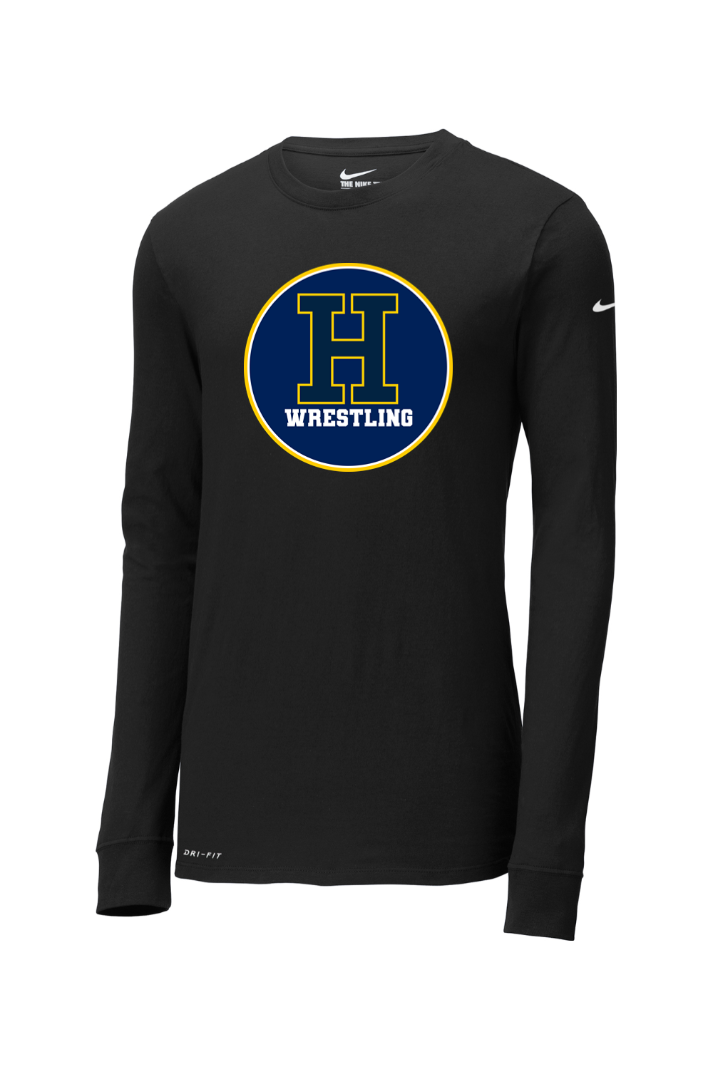 Hartland Wrestling DTF Nike Dri-FIT Cotton/Poly Long Sleeve Tee