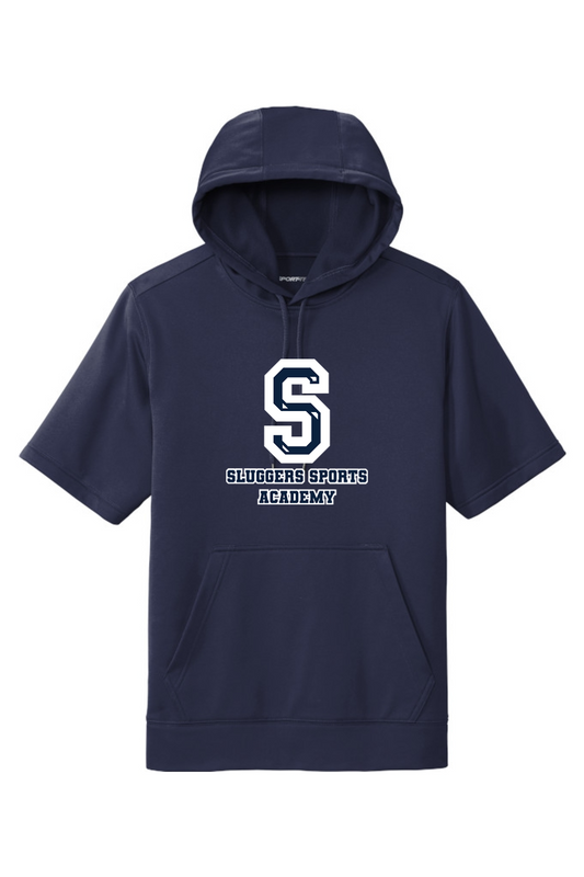 Sluggers Sports Academy Fleece Short Sleeve Hooded Pullover