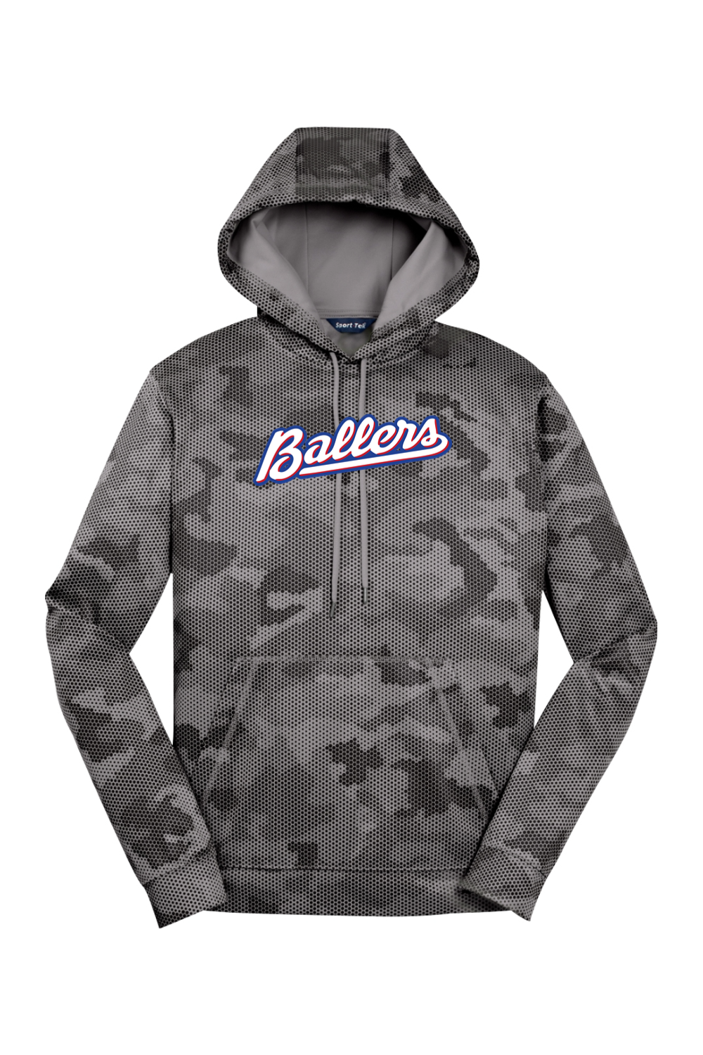 Cannon Ballers Baseball Camo Fleece Hooded Pullover
