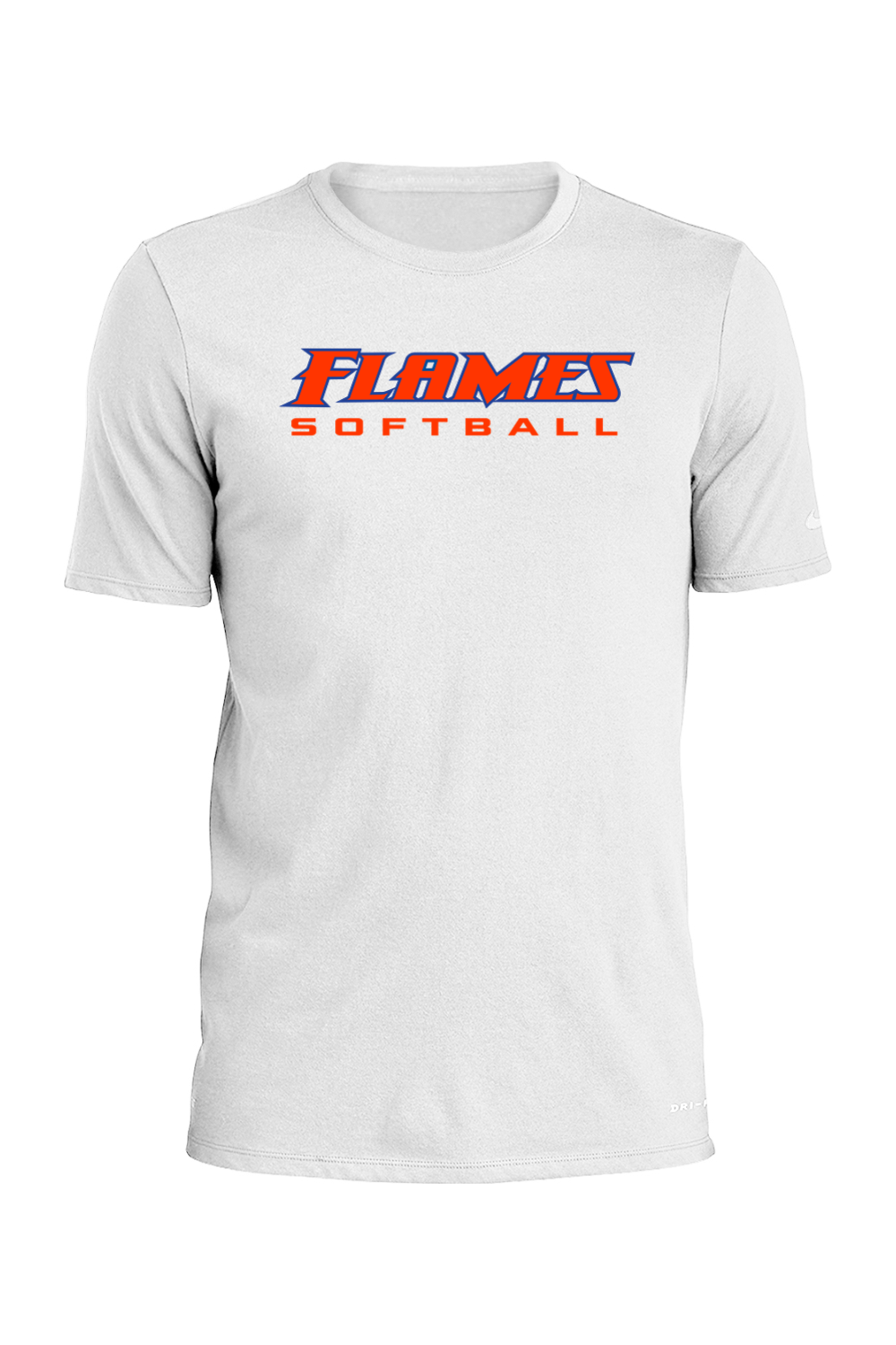 Flames MI Softball DTF Nike Dri-FIT Cotton/Poly Tee